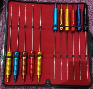 Liposuction 11 Pcs Cannulas Fixed Handle Fat Transfer Cosmetic Surgery Kit Set