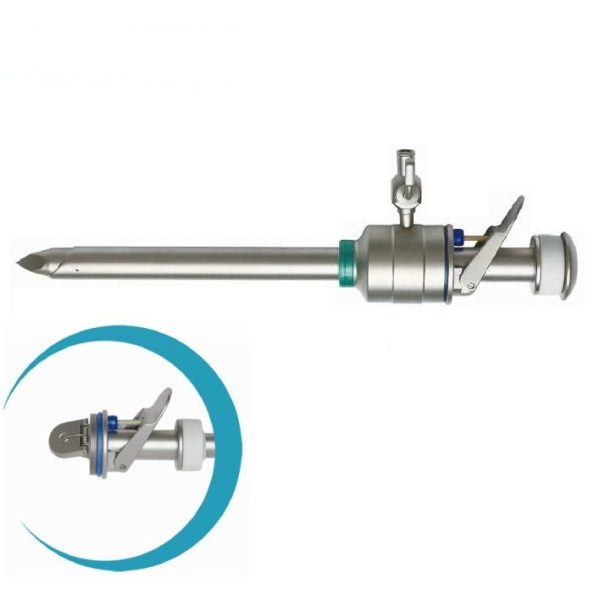 Reusable, Magnetic Plain AUTOMATIC Trocar, 10.5mm x 95mm