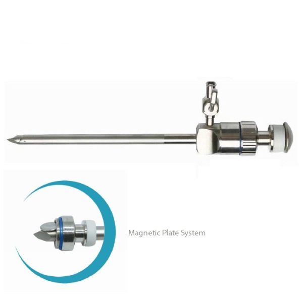 Reusable, Magnetic Plain Trocar, 5.5mm x 95mm