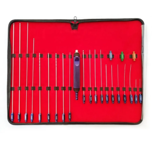 pecs 24Liposuction Cannulas Fixed Handle Fat Transfer Cosmetic Surgery kit set
