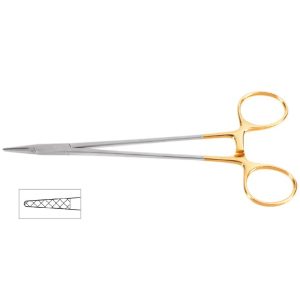 Crile-Wood Onyx Needle Holder, 6″ (15cm), 4000 Jaw, Left-Handed