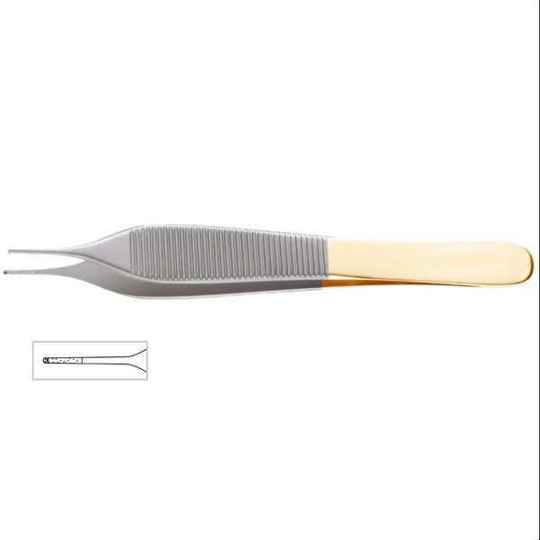 Gorney-Adson Diamond Dust™ Onyx Forceps, 4-3/4″ (12cm), 1×2 Teeth