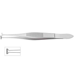 Green Fixation Forceps, 4″ (10cm)