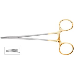 Crile-Wood Onyx Needle Holder, 6″ (15cm), 4000 Jaw, Left-Handed