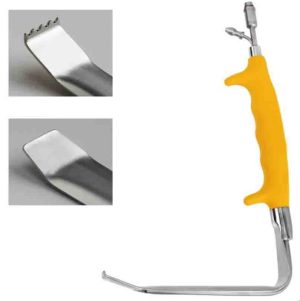 Tebbetts™ Fiber-Optic Retractor, Silicone Handle, With Suction