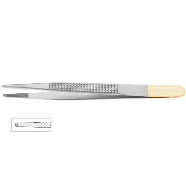Bonney Onyx Forceps, 6-3/4″ (17cm), 1×2 Teeth, 2500 Jaw