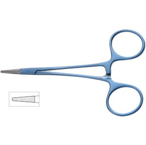 Titanium Webster Needle Holder, 4-1/2″ (11.5cm), Diamond Dust™ Jaw