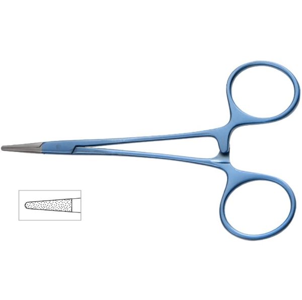 Titanium Webster Needle Holder, 4-1/2″ (11.5cm), Diamond Dust™ Jaw
