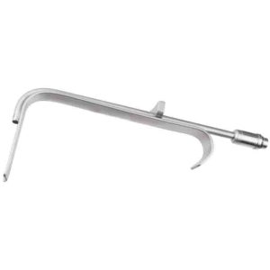 Aston Submental Retractor, 5-1/4″ (13.5cm) Handle, 6cm x 18mm Tapered Blade w/Fiber-Optics