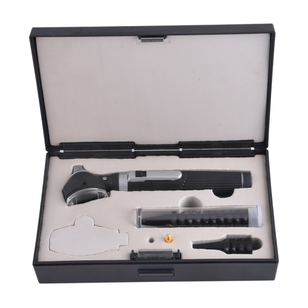 Black Otoscope Diagnostic Set